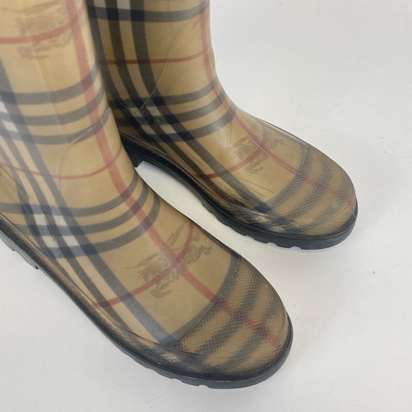 Burberry Nova Check Rubber Rain Boots - Picture 4 of 5